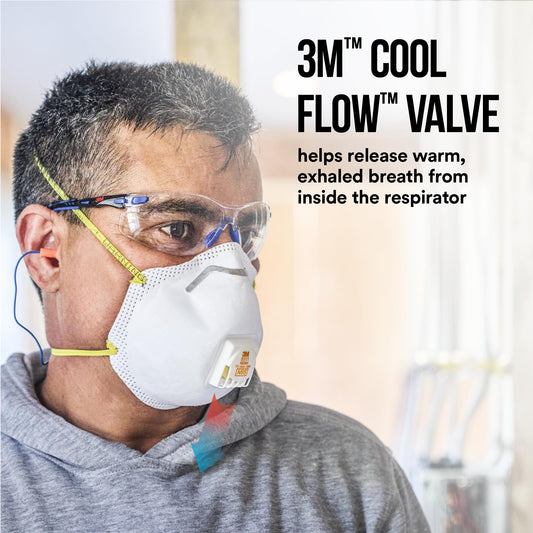 3M™ Cool Flow™ Valve Particulate Respirator 8511 8511P10-DC, 10 eaches/pack, 4 packs/case