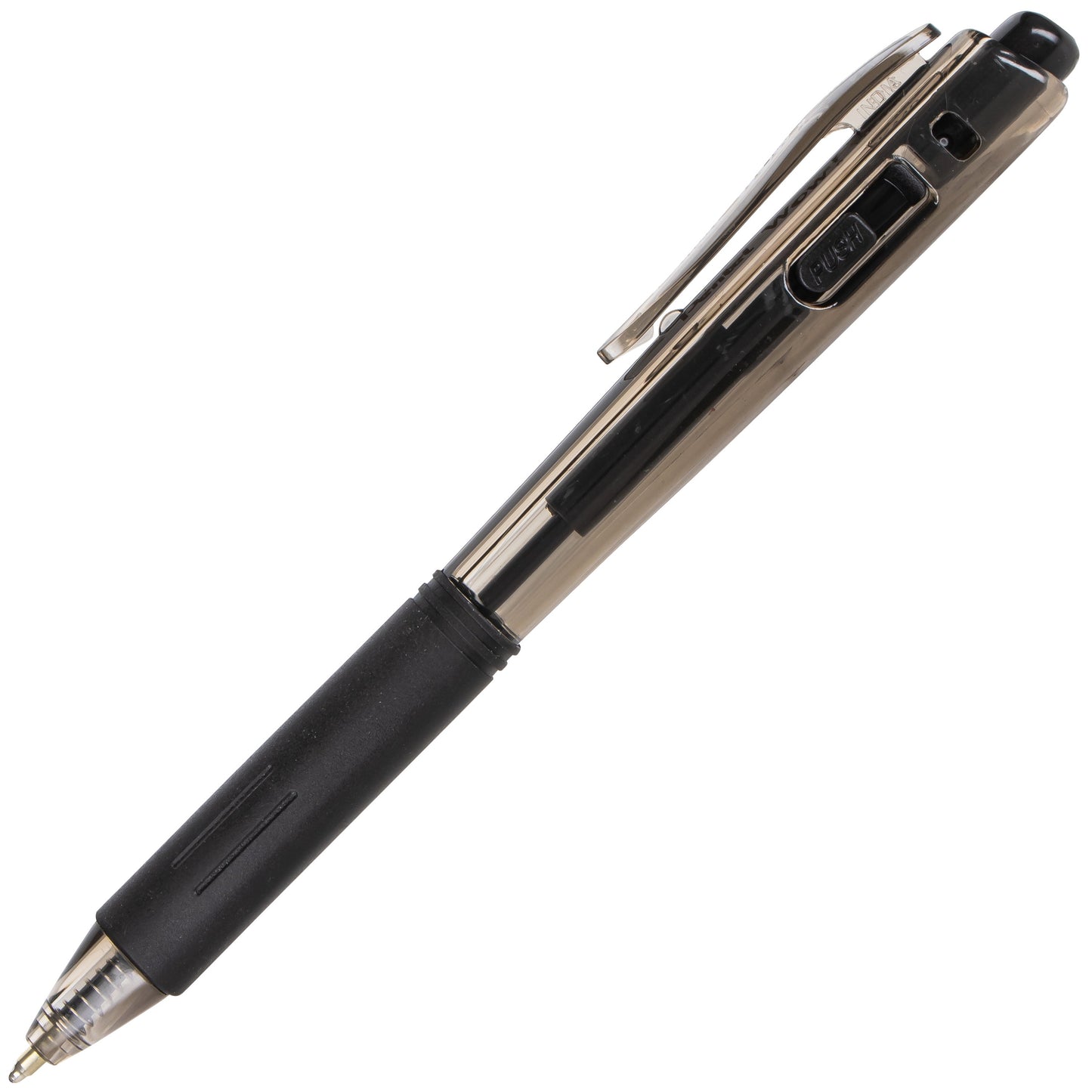 Wow! Retractable Ballpoint Pen, (1.0mm) Medium Line, NEW Ink, Black Ink (BK440-A)