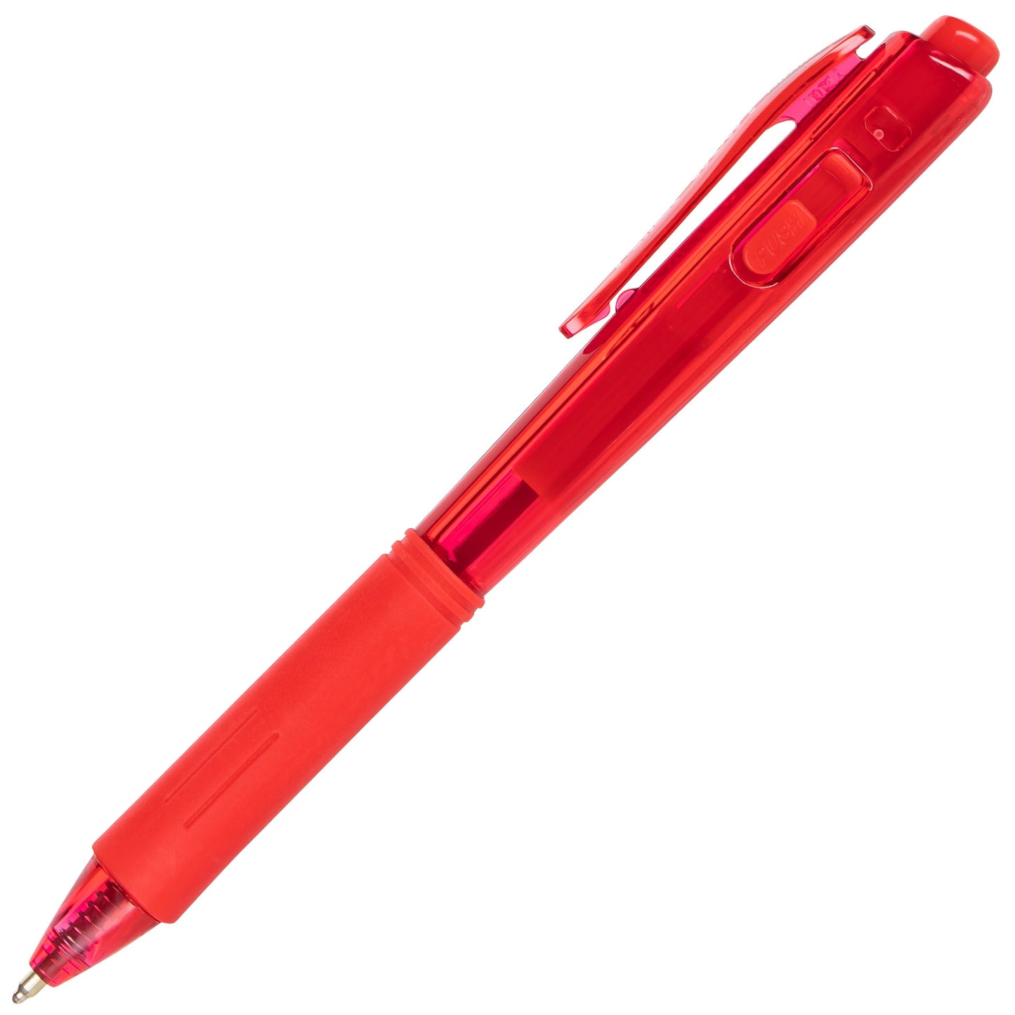 Pentel Wow! Retractable Ballpoint Pen, (1.0mm) Medium Line, NEW Ink, Red Ink (BK440-B), 24 Dozen