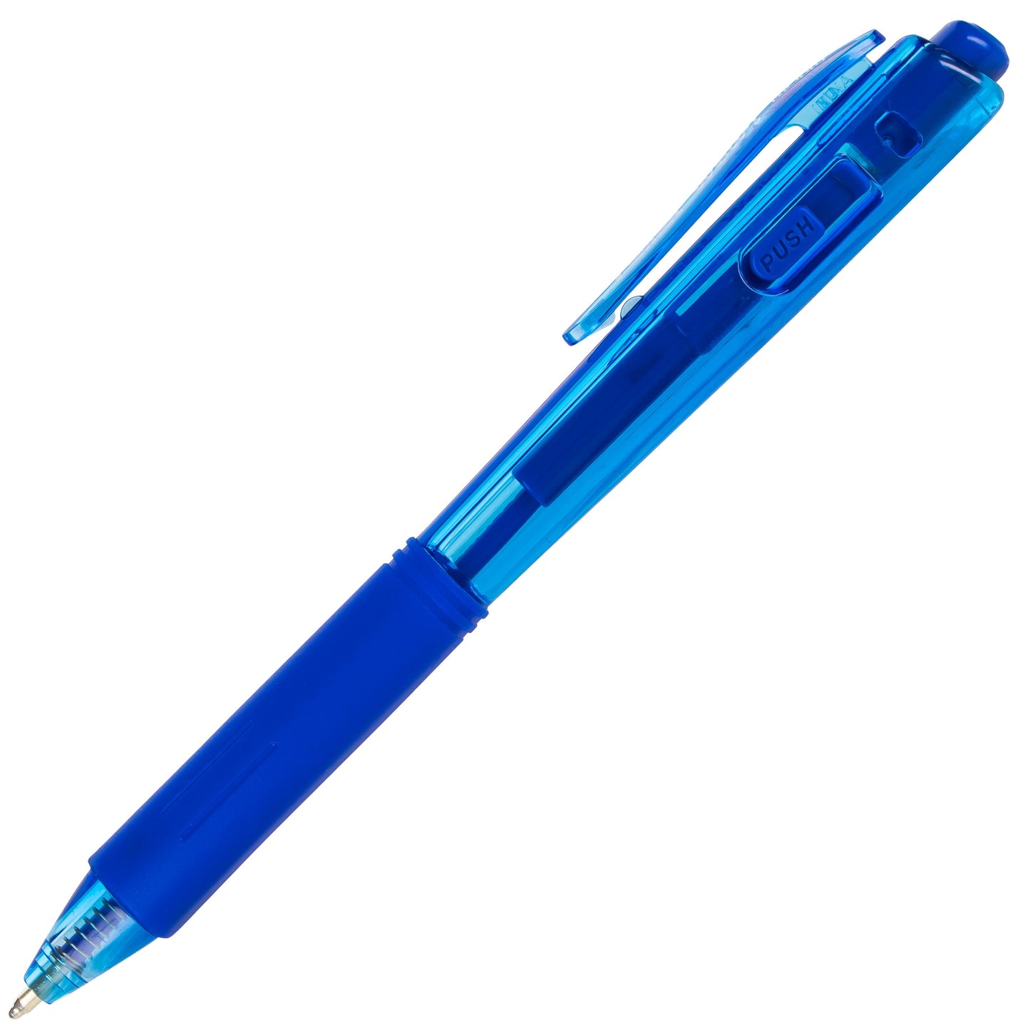 Wow! Retractable Ballpoint Pen, (1.0mm) Medium Line, NEW Ink, Blue Ink (BK440-C)
