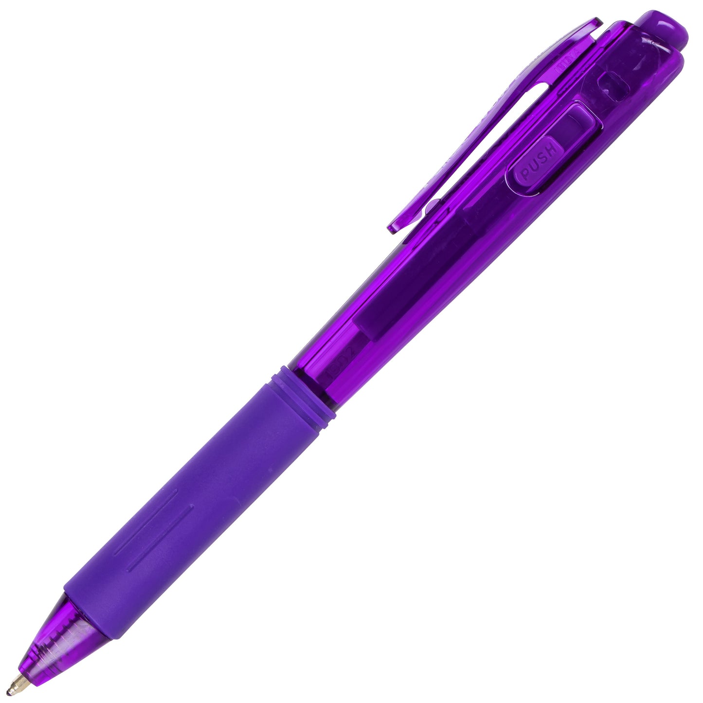Wow! Retractable Ballpoint Pen, (1.0mm) Medium Line, NEW Ink, Violet Ink (BK440-V)