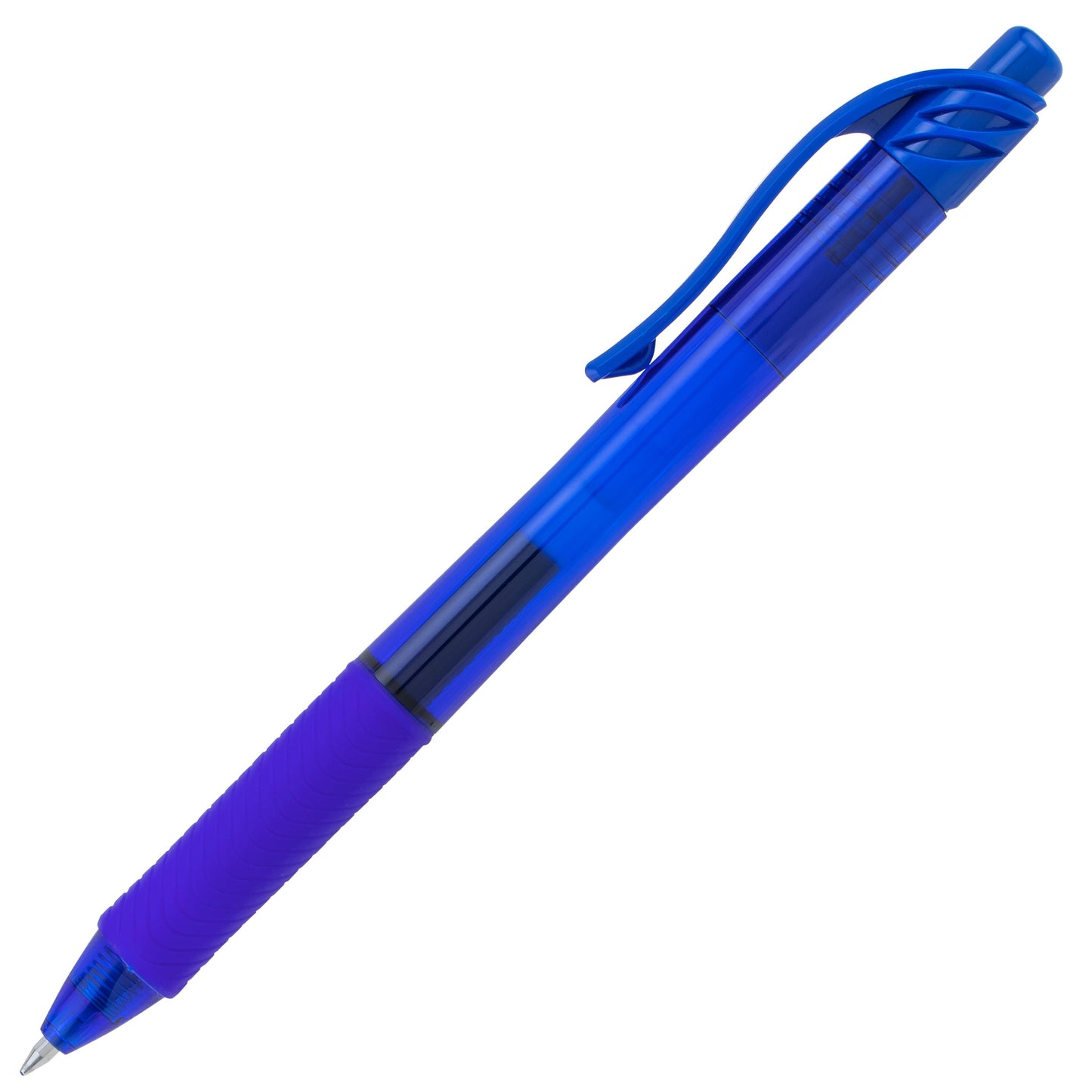 Pentel EnerGel-X Retractable Liquid Gel Pen, (0.7mm) Metal Tip, Medium Line, Blue Ink (BL107-C), 48 Dozen