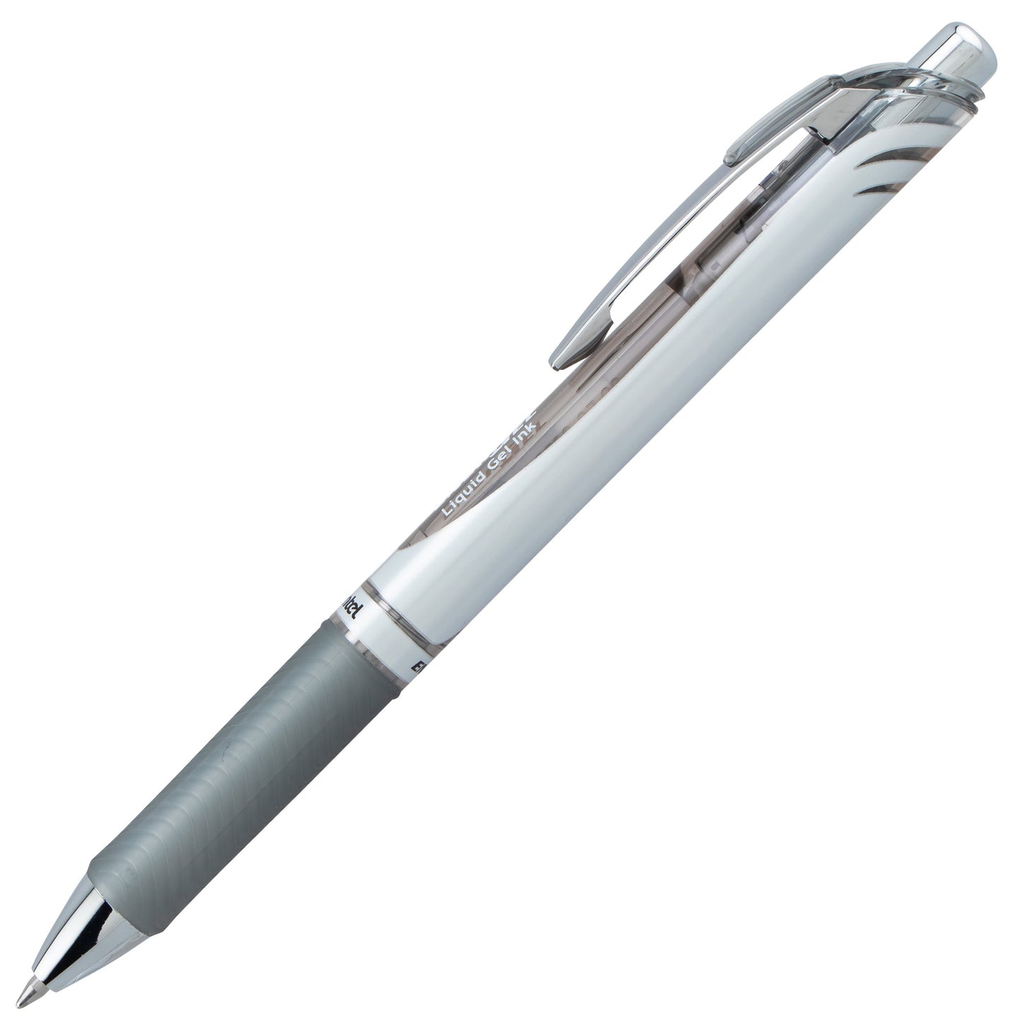 EnerGel RTX Retractable Liquid Gel Pen, (0.7mm) Medium line, Gray Ink (BL77-N)