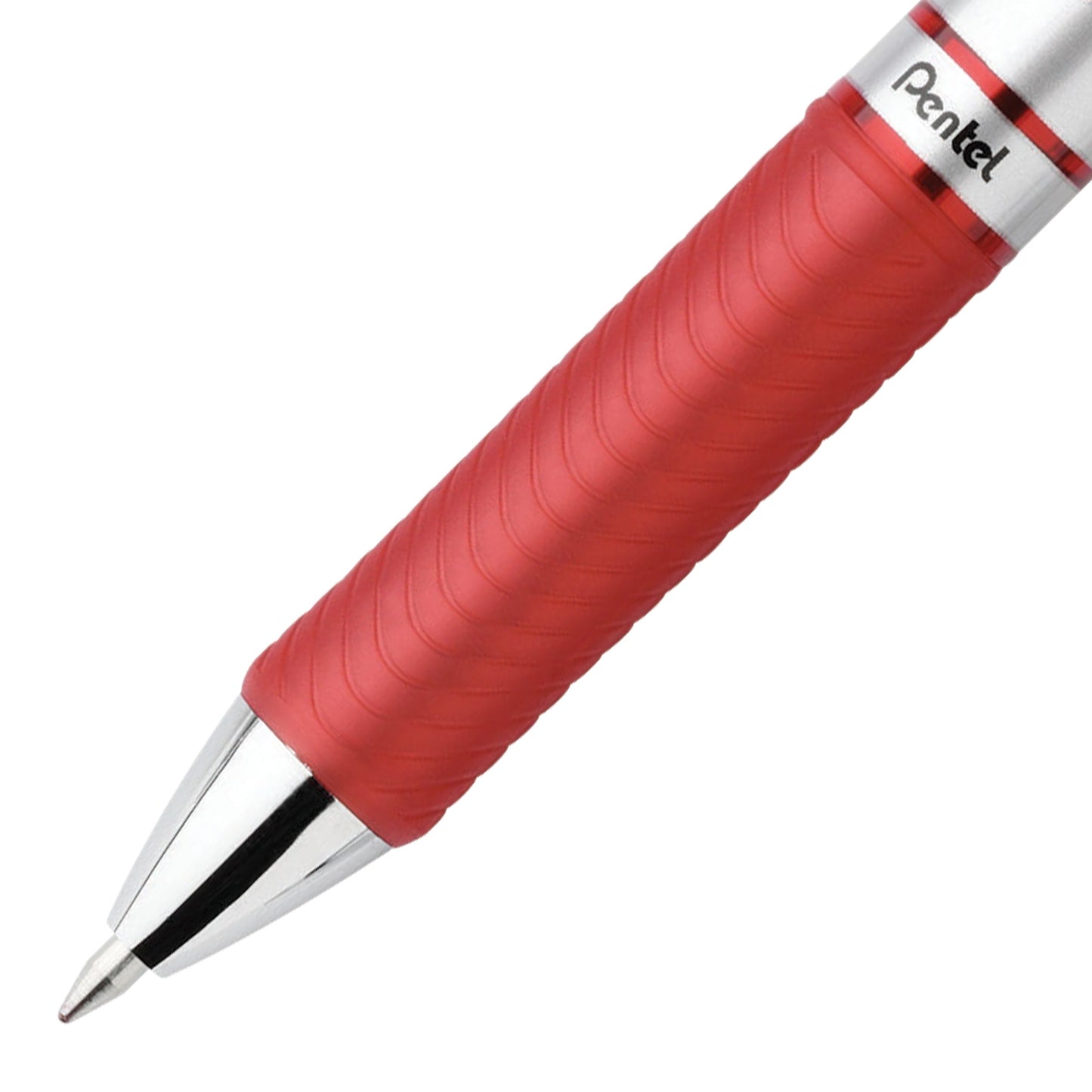 Pentel EnerGel RTX Retractable Liquid Gel Pen, (0.7mm) Metal Tip, Medium Line, Red Ink 3-Pk (BL77BP3B), 144 Each