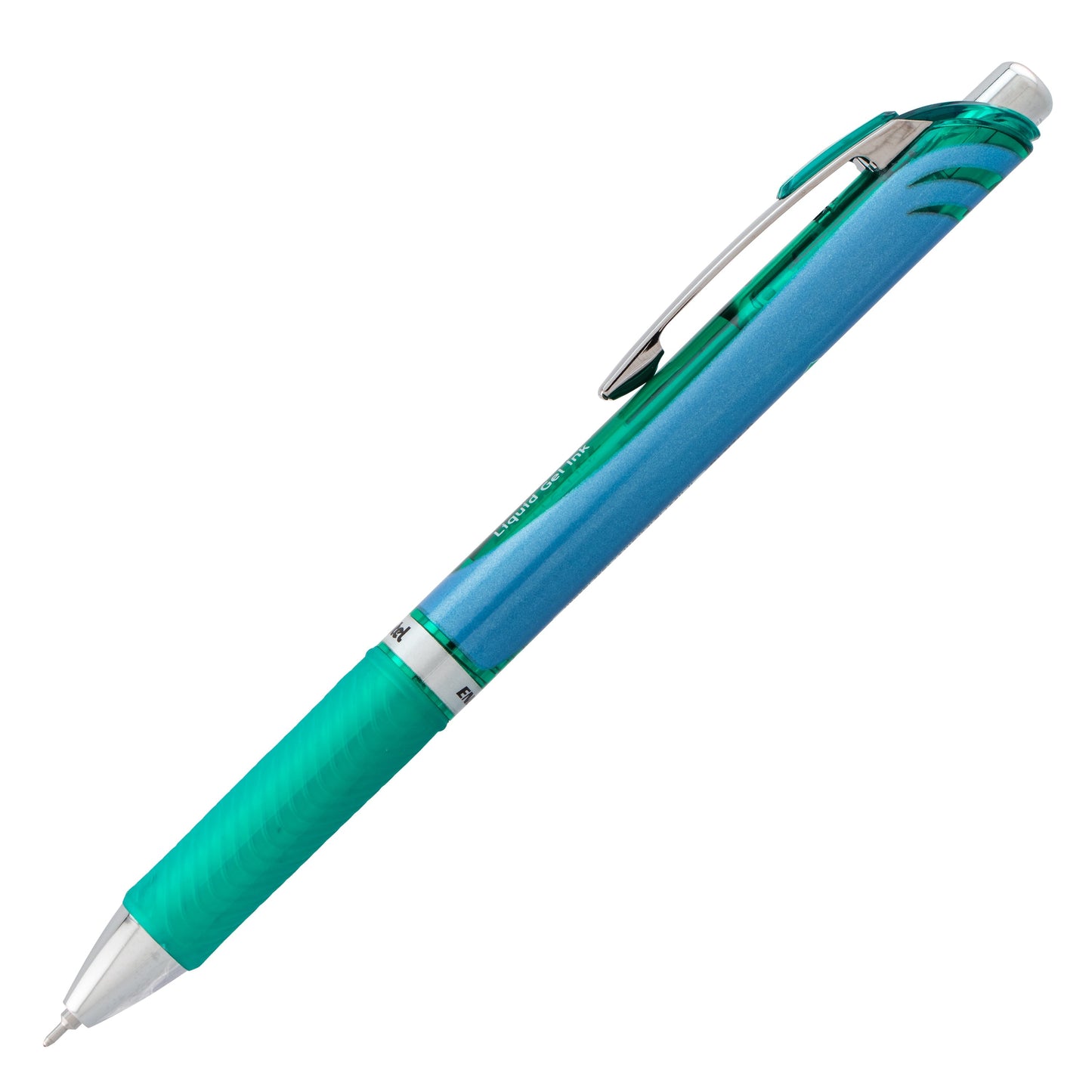 Pentel EnerGel RTX Retractable Liquid Gel Pen, (0.5mm) Needle Tip, Fine Line, Green Ink (BLN75-D), 48 Dozen