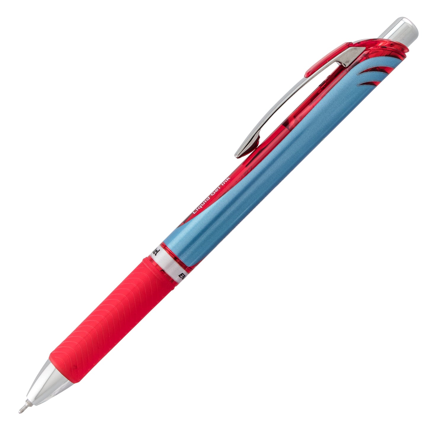 Pentel EnerGel RTX Retractable Liquid Gel Pen, (0.7mm) Needle Tip, Medium Line, Red Ink (BLN77-B), 48 Dozen