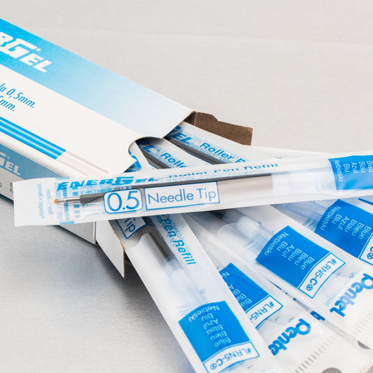 Pentel Refill Ink - For EnerGel Gel Pen 0.5mm Needle Tip, Fine, Blue Ink (LRN5-C)