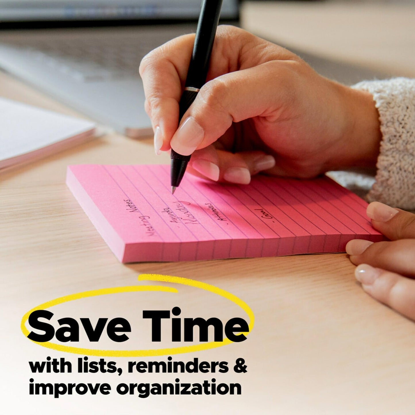 Post-it® Notes 660-8PK, Lined, 4 in x 6 in (101 mm x 152 mm), 100% PEFC, SGSCH-PEFC-COC-110078
