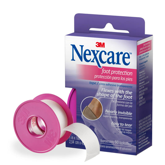 Nexcare™ Foot Protection Tape FPT-05, 1 in x 5 yds (2.54 cm x 4.57 m)