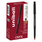 uniball™ Onyx Rollerball Pen, Fine Point (0.7mm), Red, 12 Pack