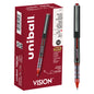 uniball™ Vision Rollerball Pen, Micro Point (0.5mm), Red