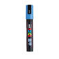 uni® POSCA PC-3M Water-Based Paint Markers, Reversible Fine Tip (0.9-1.3mm), Sky Blue