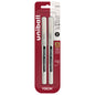 uniball™ Vision Rollerball Pens, Fine Point (0.7mm), Black, 2 Pack