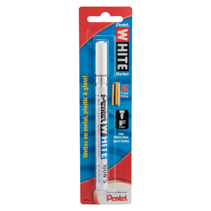 White Marker Permanent Ink Fine Point 1-Pk (100W-S)