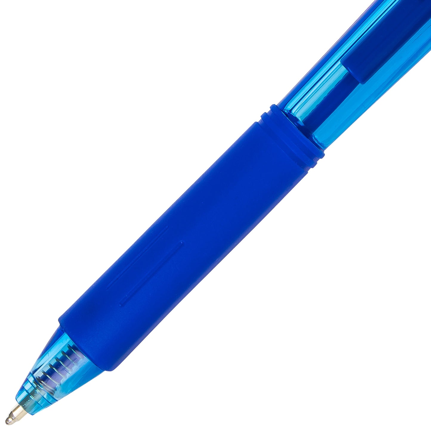 Wow! Retractable Ballpoint Pen, (1.0mm) Medium Line, NEW Ink, Blue Ink (BK440-C)