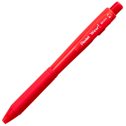 WOW! Ballpoint Pen, (1.4mm), Bold Line, Red Ink (BK444-B)