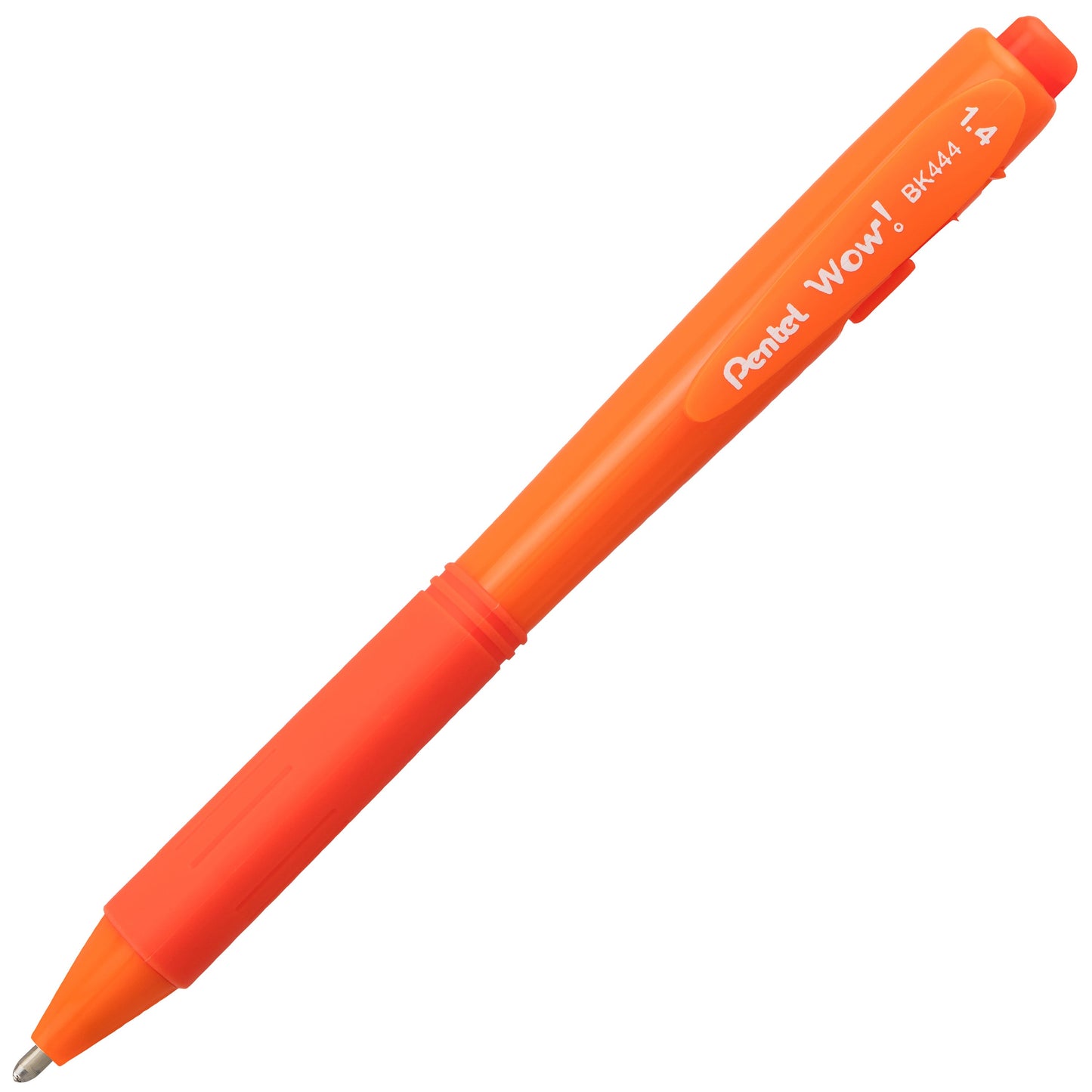 WOW! Ballpoint Pen, (1.4mm), Bold Line, Orange Ink (BK444-F)