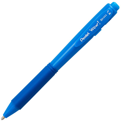 WOW! Ballpoint Pen, (1.4mm), Bold Line, Sky Blue Ink (BK444-S)