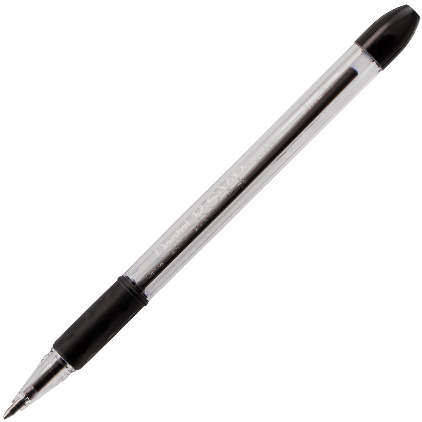 RSVP Ballpoint Pen, (0.7mm) Fine Line, Black Ink (BK90-A)