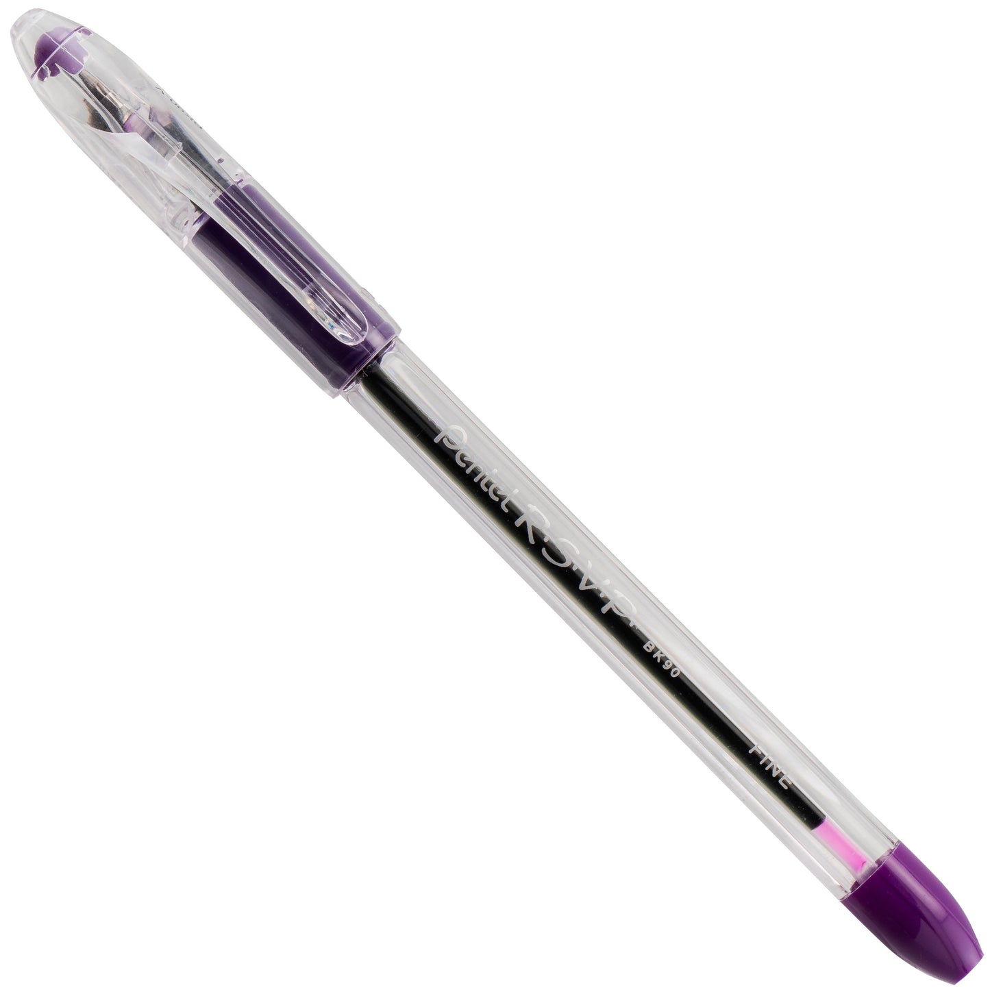 RSVP Ballpoint Pen, (0.7mm) Fine Line, Violet Ink (BK90-V)