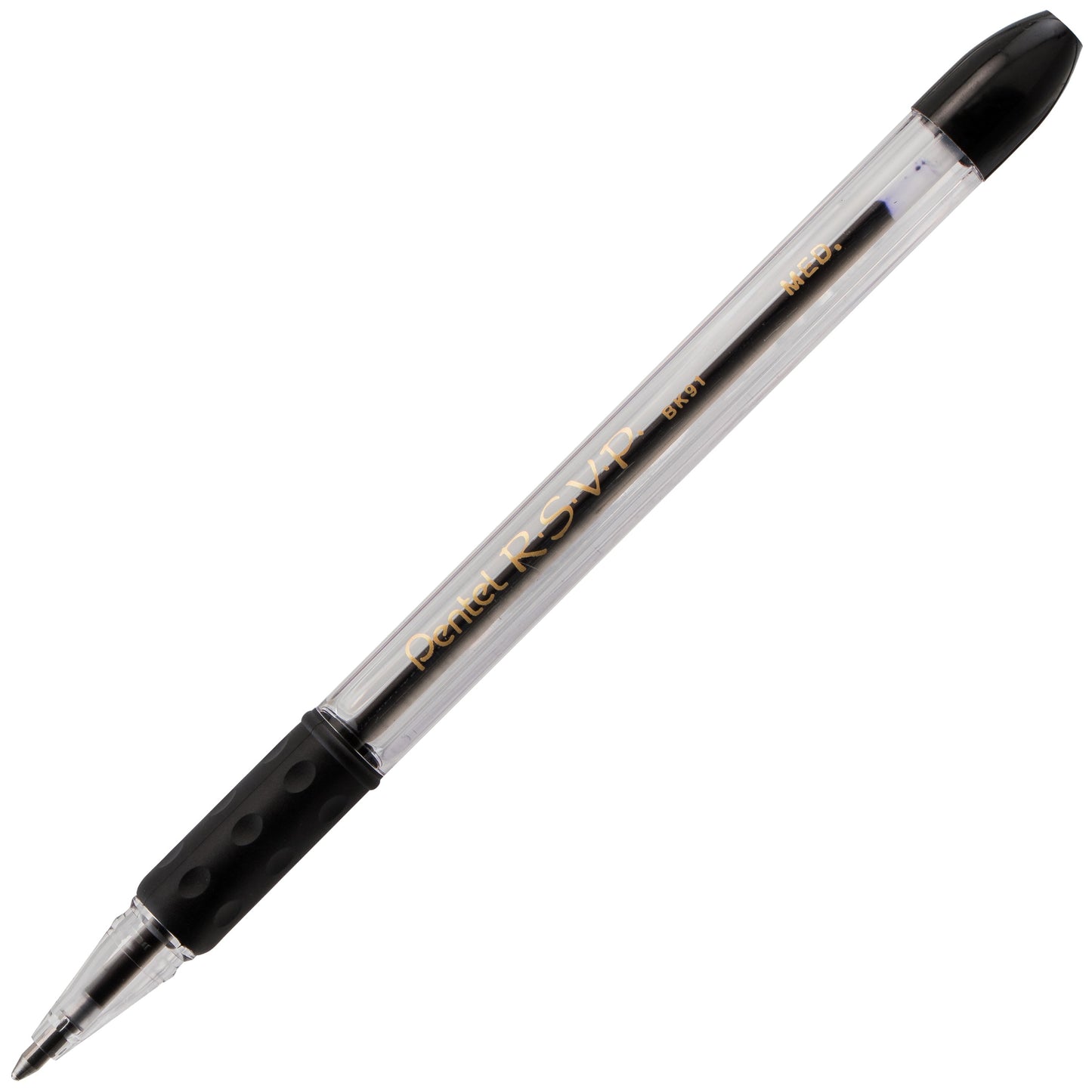 RSVP Ballpoint Pen, (1.0mm) Medium Line, Black Ink (BK91-A)