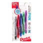 RSVP Mini Ballpoint Pen, (1.0mm) Medium Line, Assorted Ink (A/B/C/D/V) w/ Key Ring,  5-Pk (BK91MNBP5M)