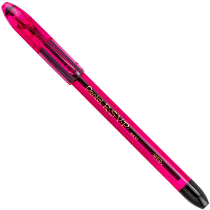 RSVP Razzle-Dazzle Ballpoint Pen, (1.0mm) Medium Line, Pink Barrel, Black Ink (BK91RDP-A)