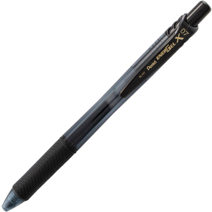 EnerGel-X Retractable Liquid Gel Pen, (0.7mm) Metal Tip, Black Ink (BL107-A)