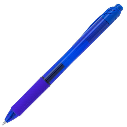 EnerGel-X Retractable Liquid Gel Pen, (0.7mm) Metal Tip, Medium Line, Blue Ink (BL107-C)