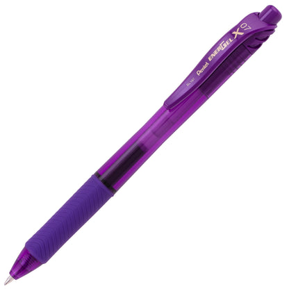 EnerGel-X Retractable Liquid Gel Pen, (0.7mm) Metal Tip, Medium Line, Violet Ink (BL107-V)