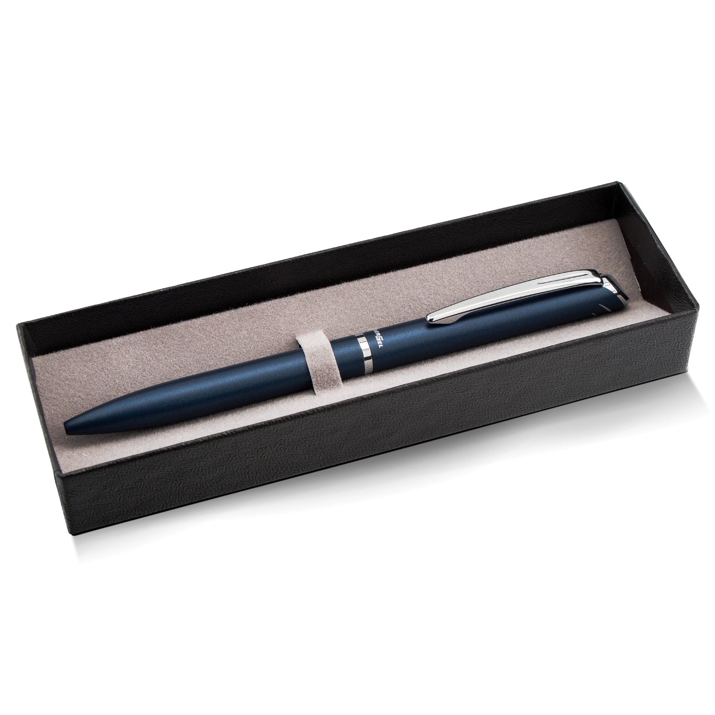 EnerGel Style Gel Pen, (0.7mm) Medium Line, Dark Blue barrel, Black Ink, Gift Box w/ Belly Band (BL2007CABX)