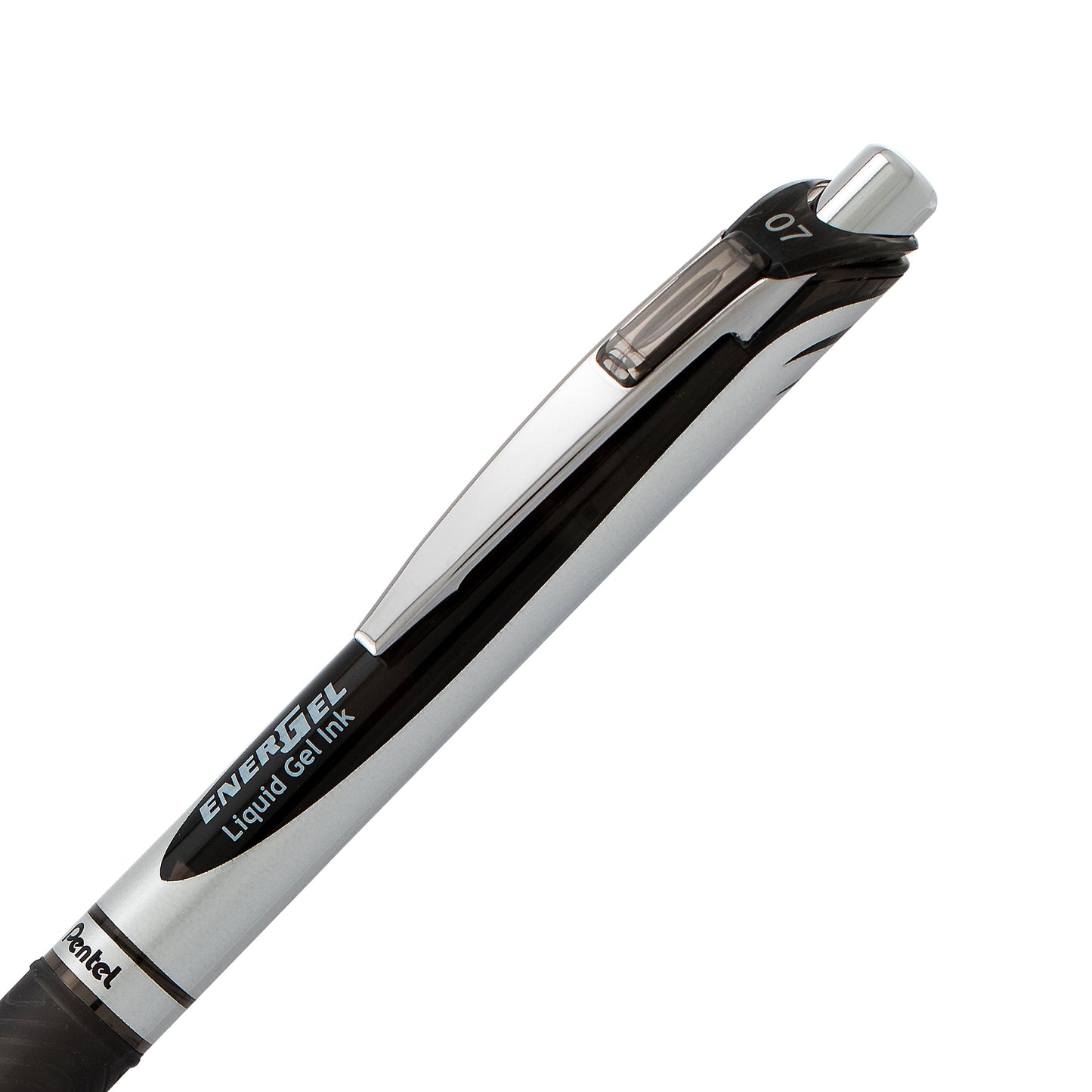 EnerGel RTX Retractable Liquid Gel Pen, (0.7mm) Metal Tip, Medium Line, Black Ink (BL77-A)