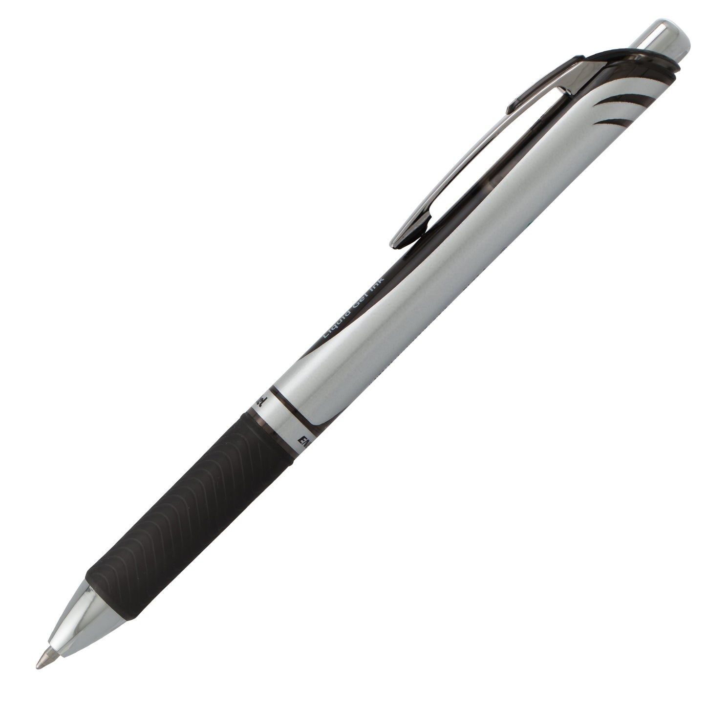 EnerGel RTX Retractable Liquid Gel Pen, (0.7mm) Metal Tip, Medium Line, Black Ink (BL77-A)