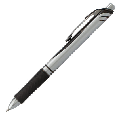 EnerGel RTX Retractable Liquid Gel Pen, (0.7mm) Metal Tip, Medium Line, Black Ink (BL77-A)