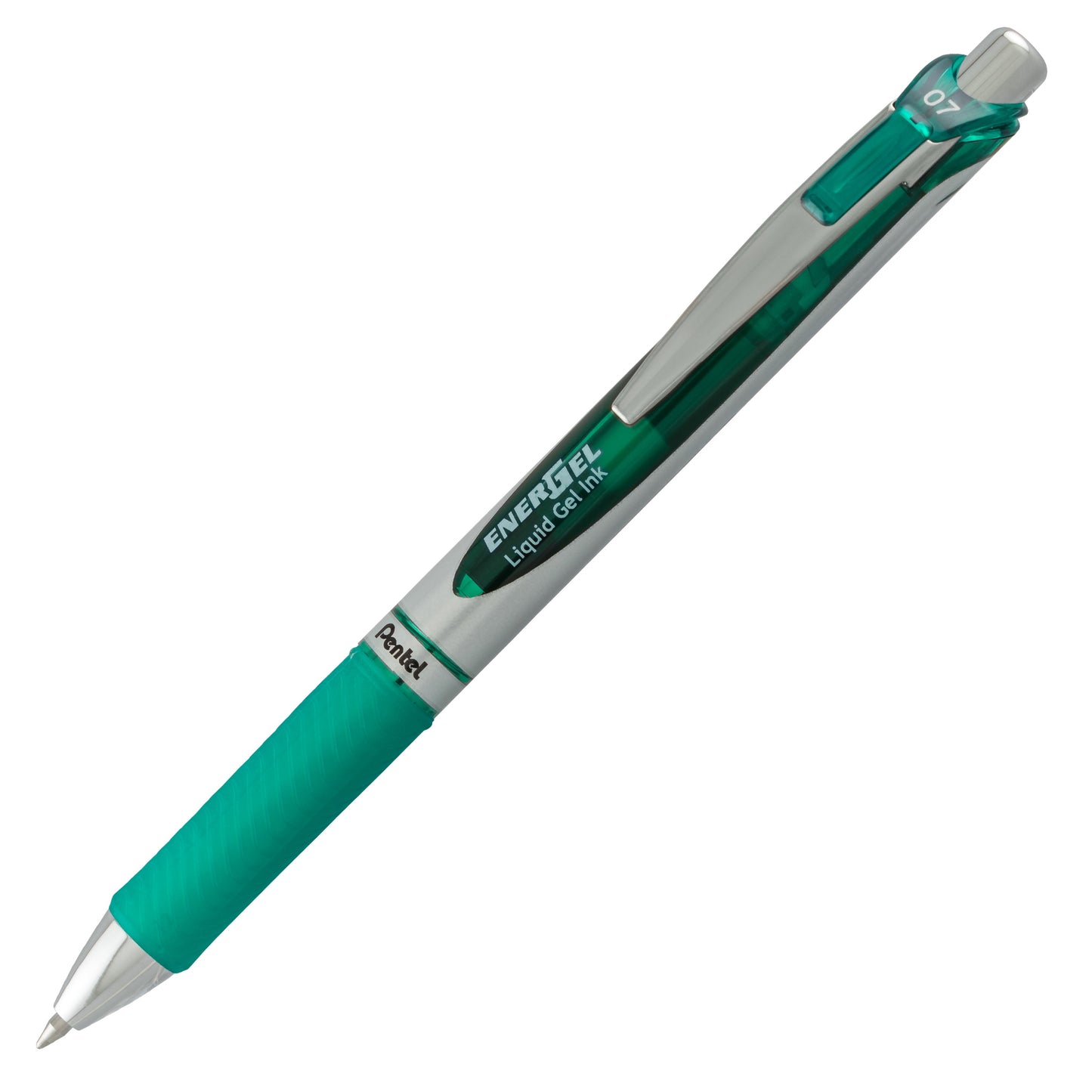 EnerGel RTX Retractable Liquid Gel Pen, (0.7mm) Metal Tip, Medium Line,Green Ink (BL77-D)