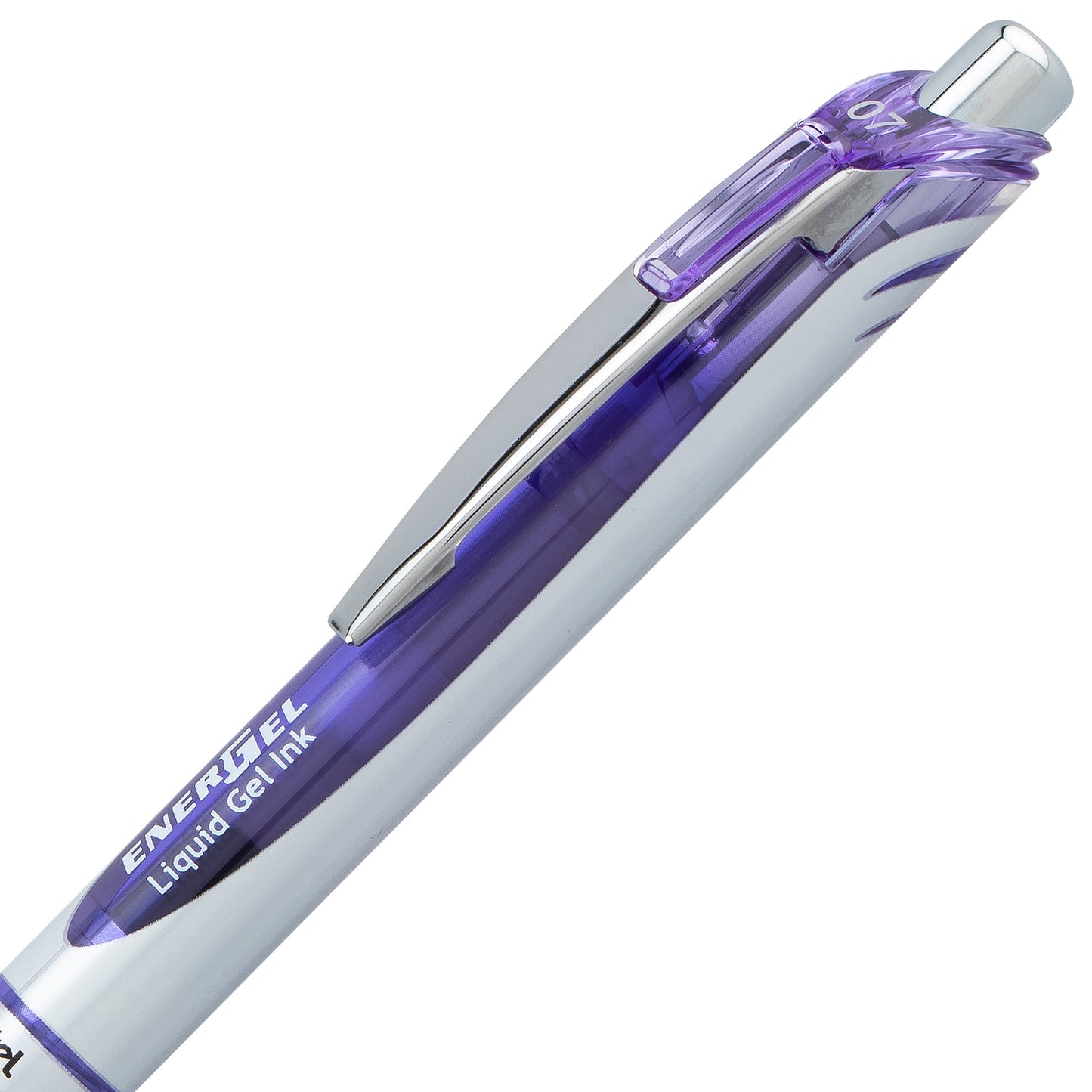 EnerGel RTX Retractable Liquid Gel Pen, (0.7mm) Medium line, Lilac Ink (BL77-V3)