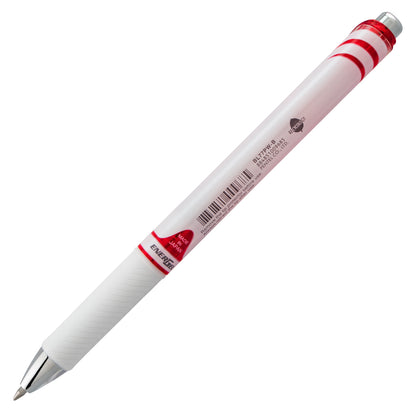 EnerGel Pearl Retractable Liquid Gel Pen, (0.7mm) Metal Tip, Medium Line, Red Accent, Red Ink (BL77PW-B)