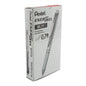 EnerGel Pearl Retractable Liquid Gel Pen, (0.7mm) Metal Tip, Medium Line, Red Accent, Red Ink (BL77PW-B)
