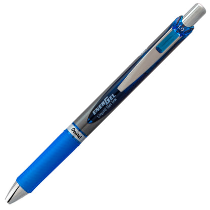 EnerGel RTX Retractable Liquid Gel Pen, (1.0mm) Metal Tip, Bold Line, Blue Ink (BL80-C)
