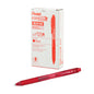 EnerGel-X Retractable Liquid Gel Pen, (0.5mm) Needle Tip, Fine Line, Red Ink (BLN105-B)