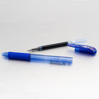 EnerGel-X Retractable Liquid Gel Pen, (0.5mm) Needle Tip, Fine Line, Blue Ink (BLN105-C)