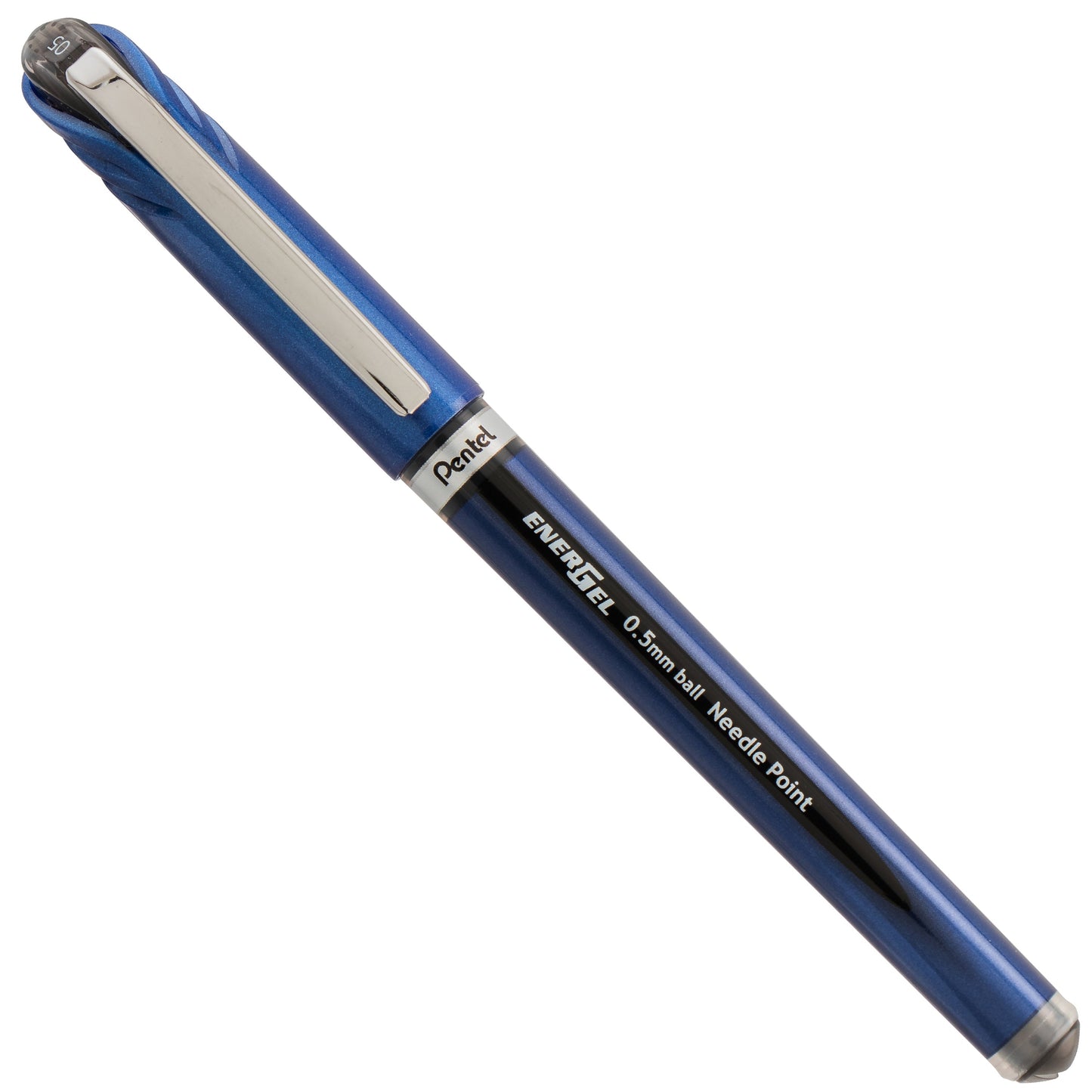 EnerGel NV Liquid Gel Pen, (0.5mm) Needle Tip, Fine Line Capped, Black Ink (BLN25-A)