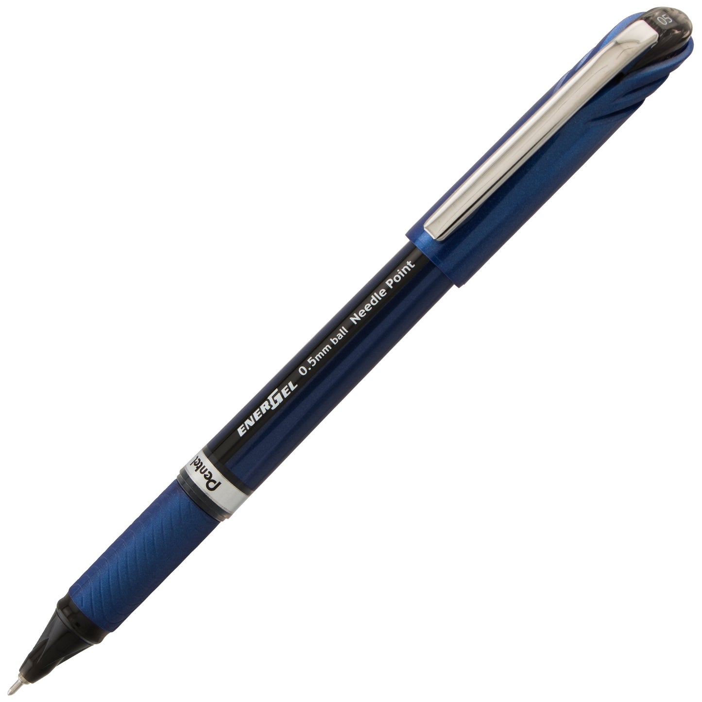 EnerGel NV Liquid Gel Pen, (0.5mm) Needle Tip, Fine Line Capped, Black Ink (BLN25-A)