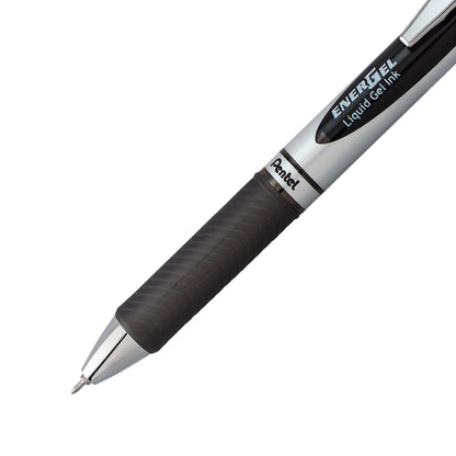 EnerGel RTX Retractable Liquid Gel Pen, (0.3mm) Needle Tip, Extra Fine Line, Black Ink (BLN73-A)