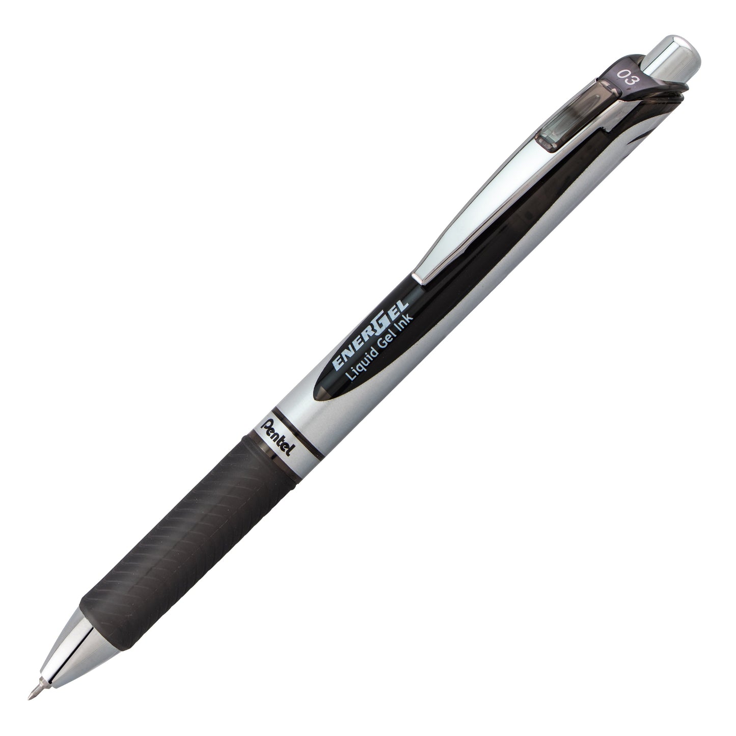 EnerGel RTX Retractable Liquid Gel Pen, (0.3mm) Needle Tip, Extra Fine Line, Black Ink (BLN73-A)