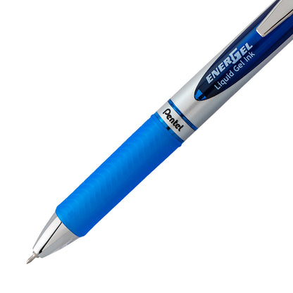 EnerGel RTX Retractable Liquid Gel Pen, (0.3mm) Needle Tip, Extra Fine Line, Blue Ink (BLN73-C)