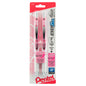PINK BCA EnerGel Pearl Retractable (0.5mm) Needle Tip, Fine Line, Pink Accent, Black Ink 2-Pk (BLN75WBP2PA)