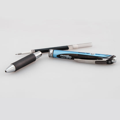 EnerGel RTX Retractable Liquid Gel Pen, (0.7mm) Needle Tip, Medium Line, Black Ink (BLN77-A)