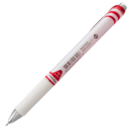 EnerGel Pearl Retractable Liquid Gel Pen, (0.7mm) Needle Tip, Medium Line, Red Ink (BLN77PW-B)