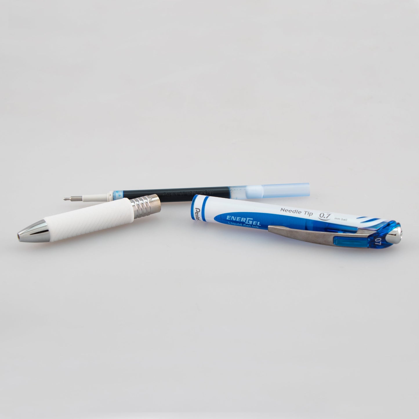 EnerGel Pearl Retractable Liquid Gel Pen, (0.7mm) Needle Tip, Medium Line, Blue Ink (BLN77PW-C)